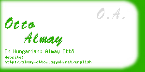 otto almay business card